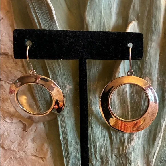 RLM Studio Sterling Silver Hoop Earrings - Picture 1 of 5